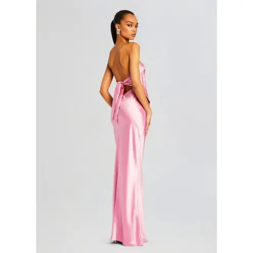 retrofete Skye Dress in Fondant Pink XSmall New Womens Satin Maxi Gown Size XS