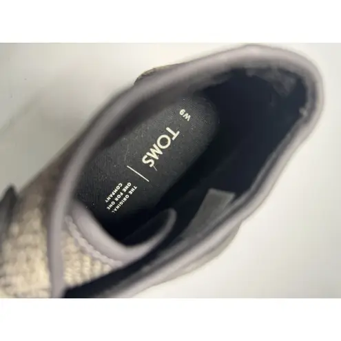 NEW Toms Kala Leather Snakeskin Print Lace Up Wedge Booties Womens 9