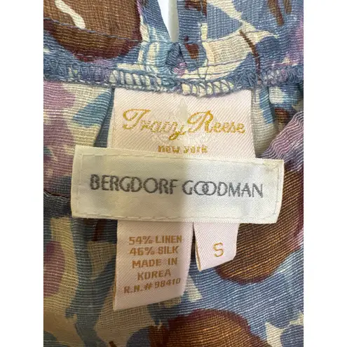 Tracy Reese for Bergdorf Goodman linen silk summer sleeveless top small