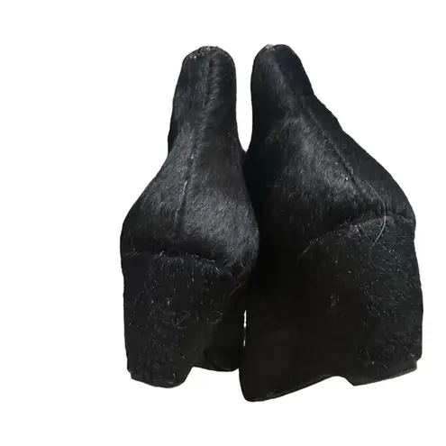 Matisse Black Nugent Calf Hair Ankle wedge Booties