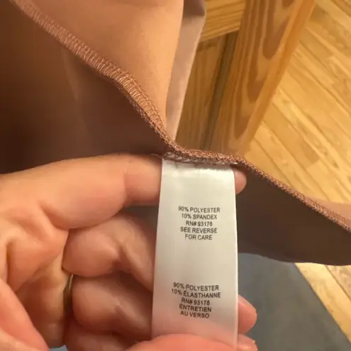 Tahari Nordstrom Dusty Pink Faux Suede Longline Jacket Size Medium