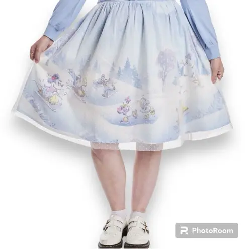 Stitch Shoppe Loungefly Mickey & Friends Winter Snow Tulle Skirt
