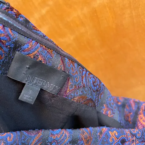 Intermix ciara brocade metallic strapless top