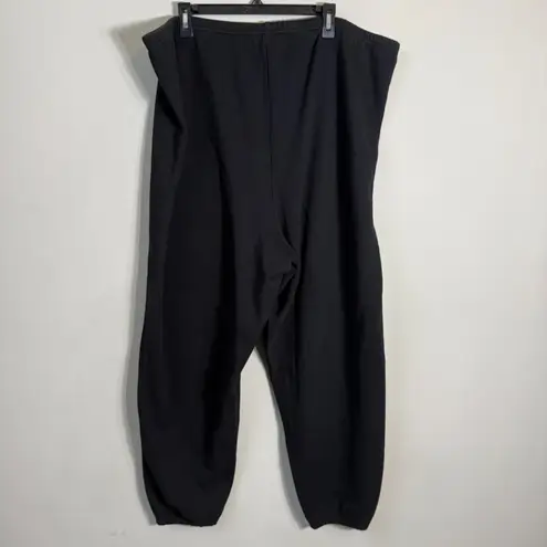 SKIMS Cotton Fleece Classic Jogger Sweatpants Women's 3X Onyx Black Lounge NWOT