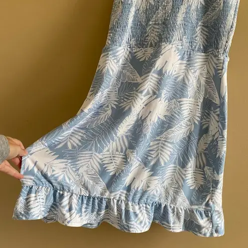 blue and white leafy summer time sundress!