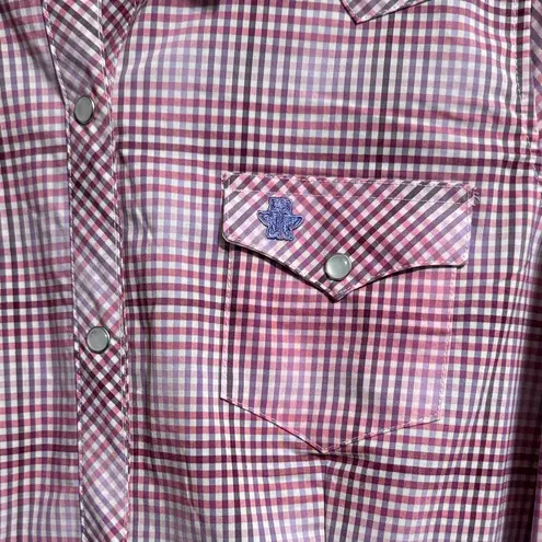 Tin Haul π Pink Plaid Button Down Shirt