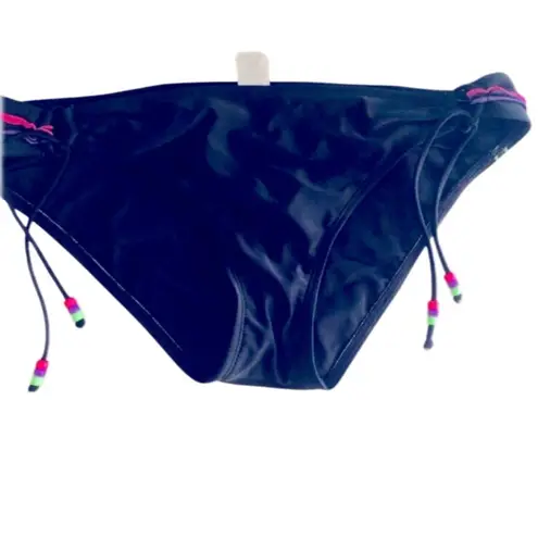 Hobie Black Bikini Bottom with Pink and Green Accents to mix and match it up with