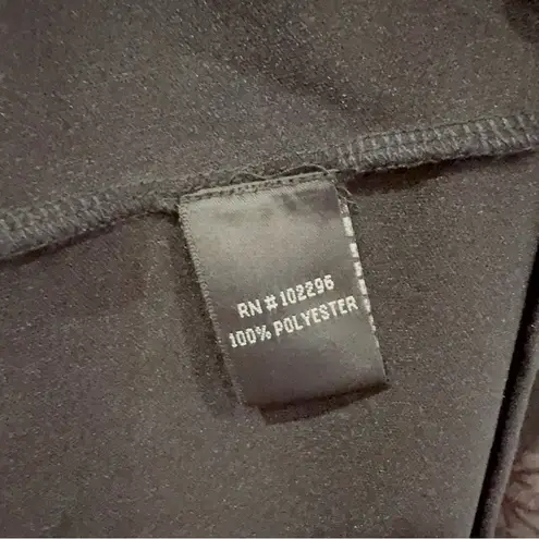 Connected Apparel Black with Rose Floral Asymmetric Stretchable Midi Dress M