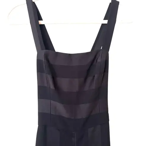 WAVERLY GREY Striped Straight Leg Jumpsuit Black XS