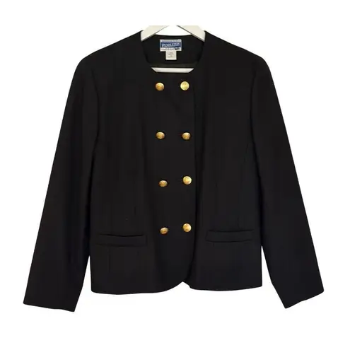 Pendleton blackāpeacoat 100% virgin wool size 12