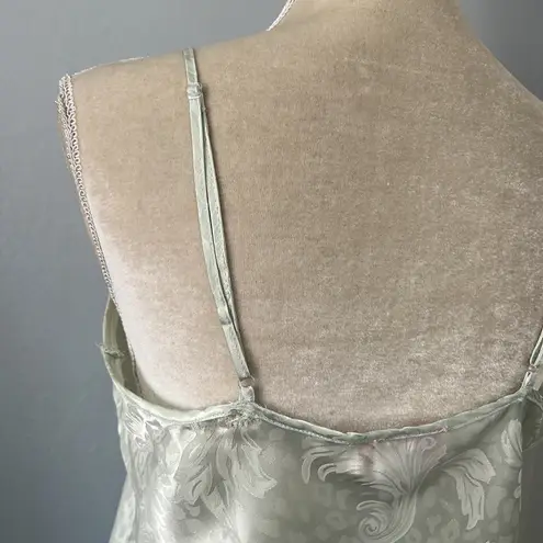 Oscar de la Renta • pink label satin floral slip lingerie sleep dress