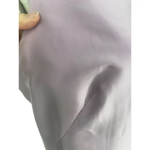 Carolina Herrera Drape Back Silk Gown in Purple