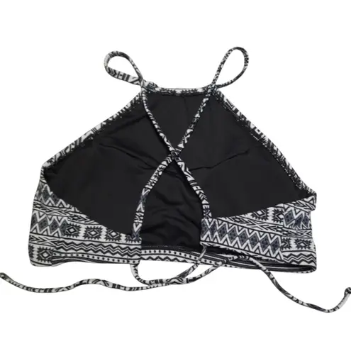 Black and White Bikini Top Size Medium