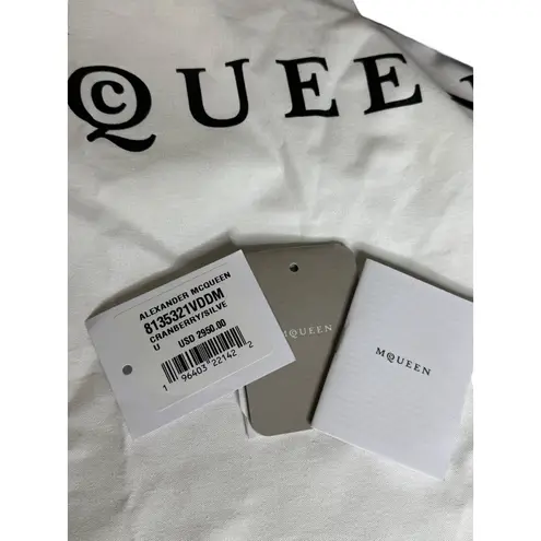 Alexander McQueen NWT T-Bar Sling Leather Tote in Cranberry - Image 2