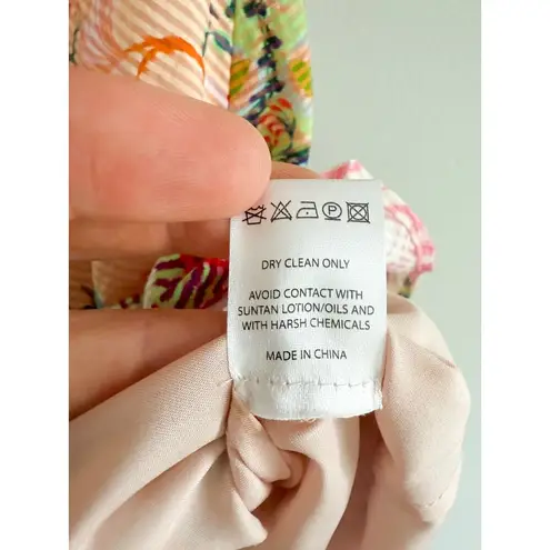 Saloni | Lea Patchwork Mini Dress | US Sz 10 Orange