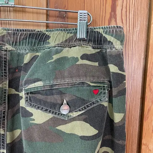 Sundry Camo Drawstring Cargo Jogger Pants - Size 3 (US L/12)