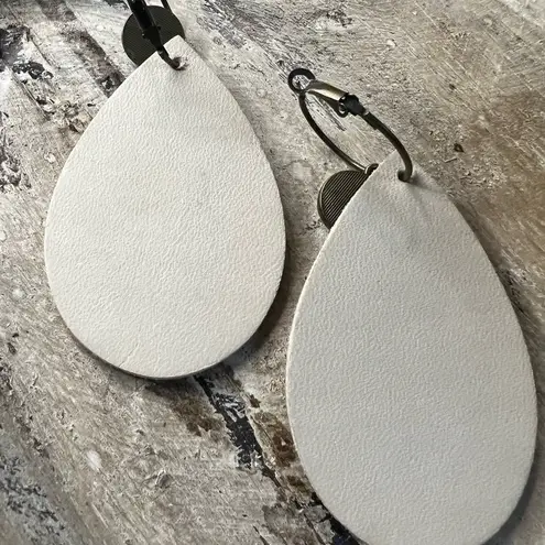 Handmade Football and Leopard Print Teardrop‎ Earrings