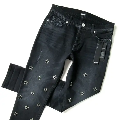 Hudson Jeans NWT HUDSON Riley in Mythology Star Grommet Relaxed Boyfriend Jeans 26 $285