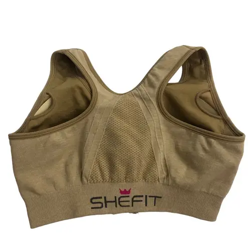 SheFit  NEW Sports Bra NWOT Perfect Lounge Bra Size XSmall Zipper Front