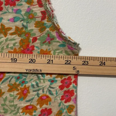 Natural Life  Hangout Floral Cotton Knit Sleeveless Maxi Dress Size L / XL