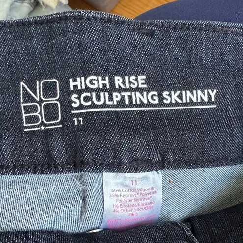 NWT No Boundaries High Rise Sculpting Skinny Jeans | Corset Waist | Size 11 Blue