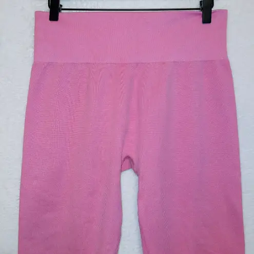 JoyLab Bubblegum Pink High Waisted 7/8 Length Seamless Leggings size XL