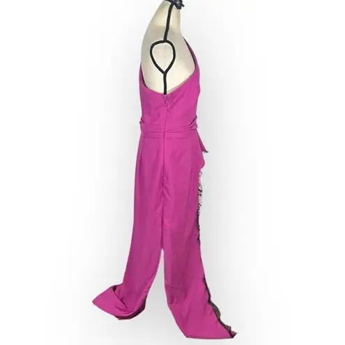 JS Collections  Hayley A-Line Gown Women's 12 Pink One Shoulder Maxi NWT - Image 6