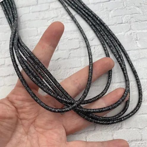 Amrita Singh Siena 5 Strand Gunmetal Necklace