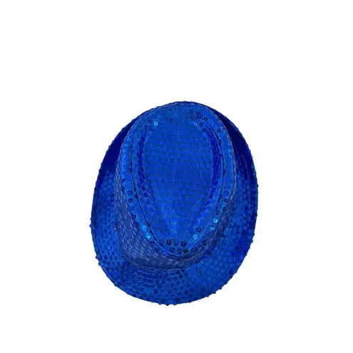 Blazing Blue Sequin Hat