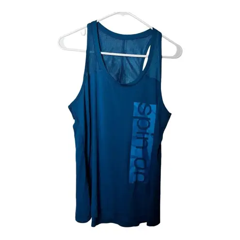 C9 Champion Champion C9 Blue Graphic Spin Open Back Athletic Sporty Sleeveless Tank Sz L
