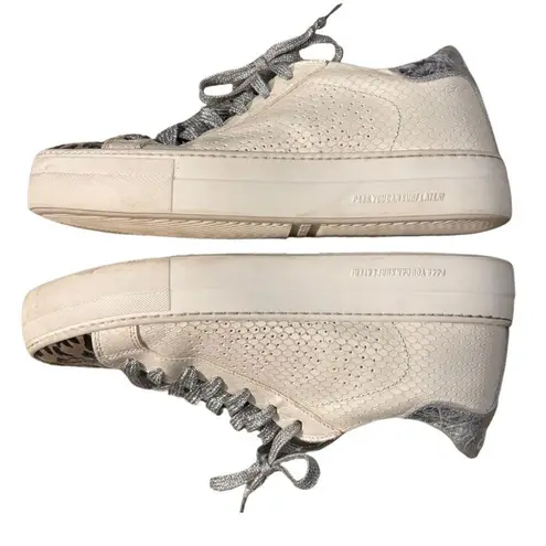 P448 Thea Platform Sneaker in Python Roccia