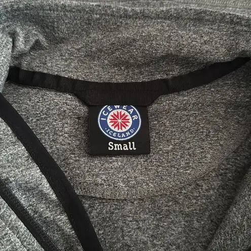 ICE WEAR HALF ZIP WOMENS FLEECE SWEATER EUC Gray