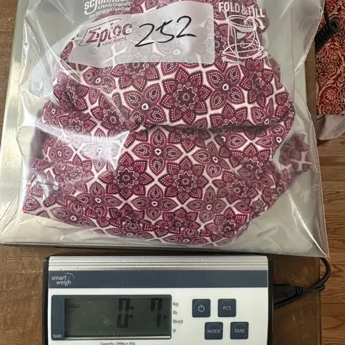 NipTuck Swim Halter Bikini Set Padded Cups Tummy Control Womens Size 10 Red