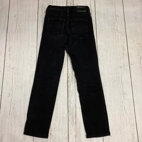 Everlane Black High Rise Slim Straight Cigarette Ankle Jean