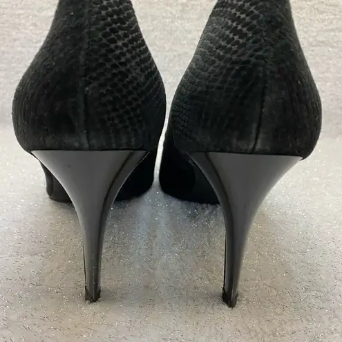 joe's jeans Joes 3.5” Suede Snake Embossed Heels A9