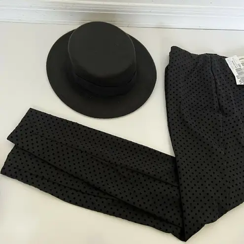 Maison Jules Anthropologie polka Dot leggings XSMALL black high rise Skinny
NWT