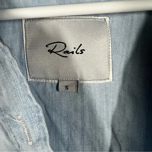 Rails Lex Light Vintage Dip Dye Button Down Top