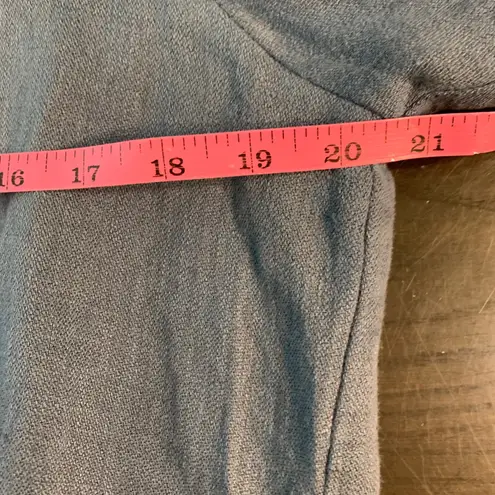 Christopher Calvin Blue Linen Oversize Shirt Jacket Size S Lagenlook Boho Chic