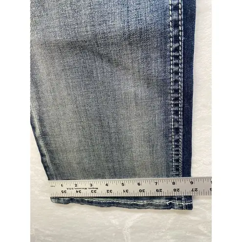 GRACE IN LA New jeans Womens sz 31 embellished pockets aztec lace denim bootcut