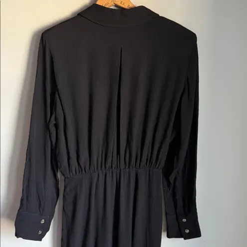 Ba&sh Robe Uria Ruched A-Line Midi-Shirtdress 6