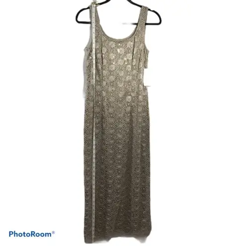 R & M Richards Gold Lace Formal Dress Jacket 2 Piece Set NWT