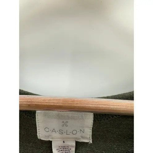 Caslon Green Cold Shoulder Midi Rayon Blend T-Shirt Dress Womens Size Small