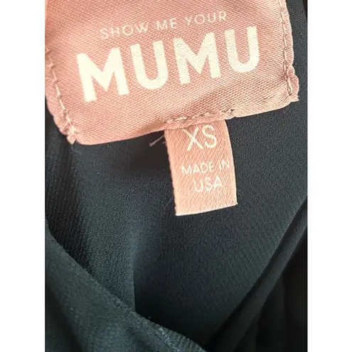 Show Me Your Mumu  Jasmine Halter Midi Dress in Emerald Chiffon XS - Image 4