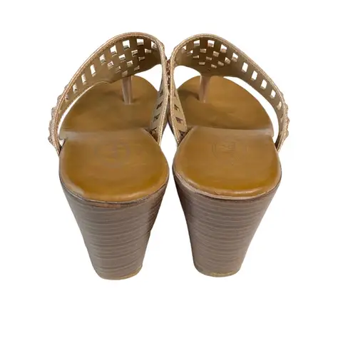 Italina ☻︎ Sparkly Baguette Crystal Wedge Heeled Sandals ☻︎ Rose Gold ☻︎ 7.5M