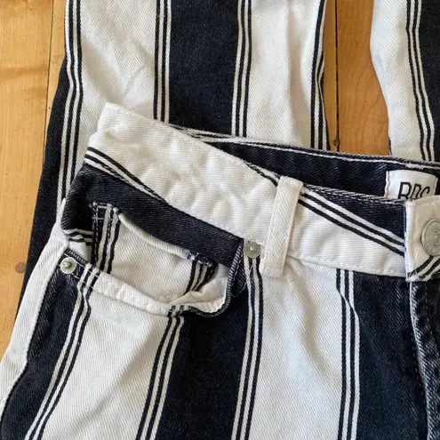 BDG Urban Outfitters Striped High Waisted Tapered Leg Mom Jeans, Size 26