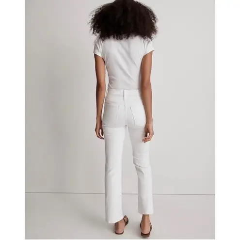 Madewell NWT  Kick Out Crop Jeans Pure White