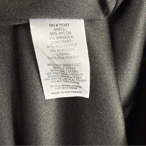 Valerie Bertinelli Black Fitted Lace & Ivory Top Dess Size 14