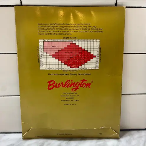 Vintage Burlington times and textures panty hose aspirin dot long white Size none