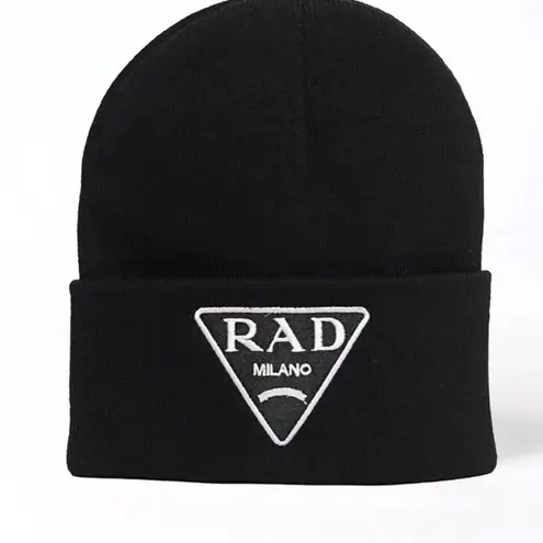 NWT RAD logo beanie Black