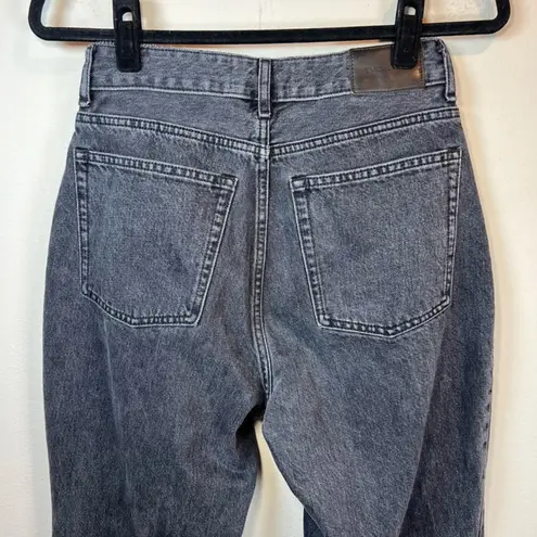 Everlane  The Curvy 90s Cheeky Straight Jeans Black Denim Button Fly  Women's 27R